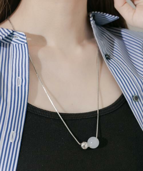 SMELLY / スメリー ネックレス・ペンダント・チョーカー | ダブルボールトップスライドネックレス | 詳細2