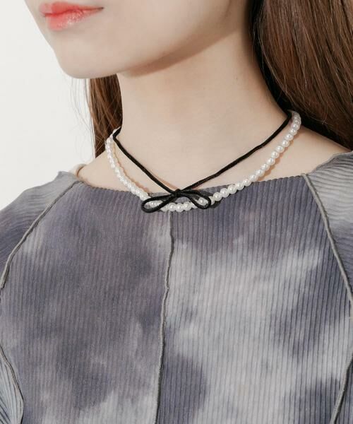 SMELLY / スメリー ネックレス・ペンダント・チョーカー | パールベロア２セットネックレス | 詳細1