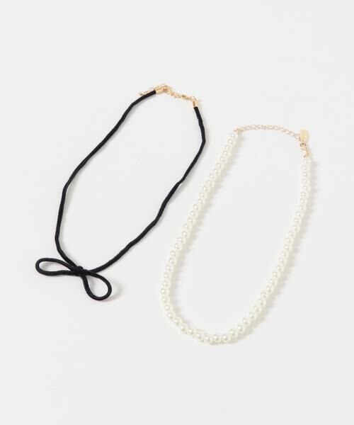 SMELLY / スメリー ネックレス・ペンダント・チョーカー | パールベロア２セットネックレス | 詳細5
