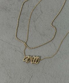 SMELLY / スメリー ネックレス・ペンダント・チョーカー | オーバルフープチャーム2セットネックレス