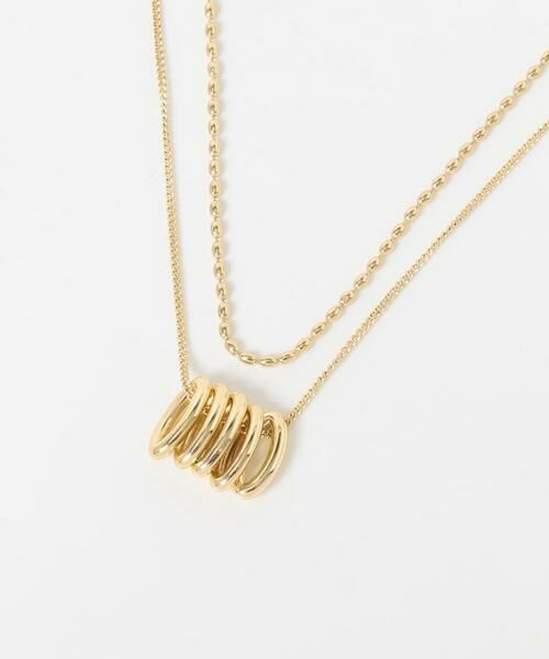 SMELLY / スメリー ネックレス・ペンダント・チョーカー | オーバルフープチャーム2セットネックレス | 詳細6