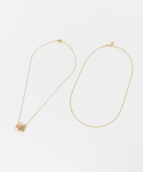 SMELLY / スメリー ネックレス・ペンダント・チョーカー | オーバルフープチャーム2セットネックレス | 詳細7