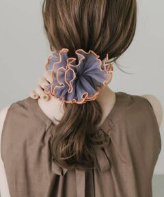 SMELLY / スメリー ヘアゴム・シュシュ | バイカラーシアーフリルシュシュ