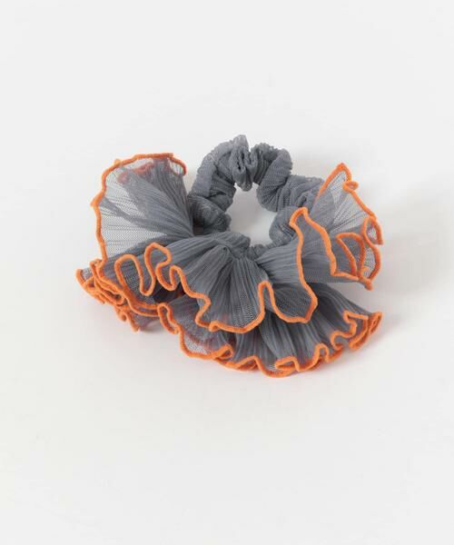 SMELLY / スメリー ヘアゴム・シュシュ | バイカラーシアーフリルシュシュ | 詳細6