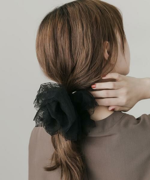 SMELLY / スメリー ヘアゴム・シュシュ | ドットチュールボリュームシュシュ | 詳細3