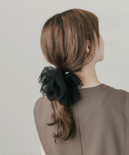 SMELLY / スメリー ヘアゴム・シュシュ | ドットチュールボリュームシュシュ | 詳細4