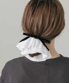 SMELLY / スメリー ヘアゴム・シュシュ | ワイドフリルベロアリボン