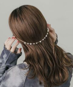 SMELLY / スメリー ヘアアクセサリー | パールバックカチューシャ