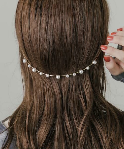 SMELLY / スメリー ヘアアクセサリー | パールバックカチューシャ | 詳細3