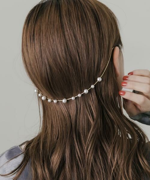 SMELLY / スメリー ヘアアクセサリー | パールバックカチューシャ | 詳細4