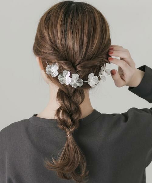 SMELLY / スメリー ヘアアクセサリー | メタルフラワーバックカチューシャ | 詳細2