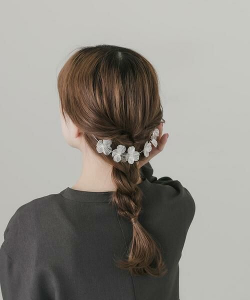 SMELLY / スメリー ヘアアクセサリー | メタルフラワーバックカチューシャ | 詳細3