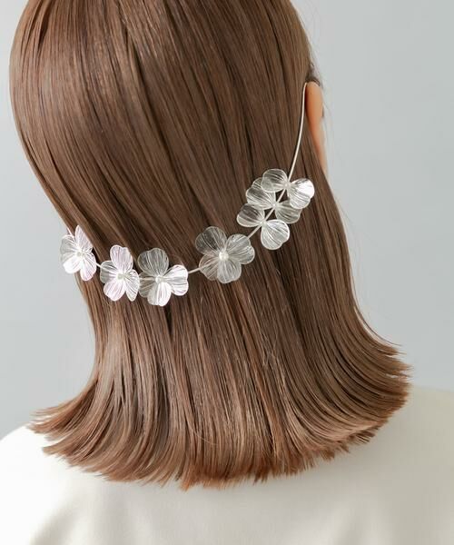 SMELLY / スメリー ヘアアクセサリー | メタルフラワーバックカチューシャ | 詳細5