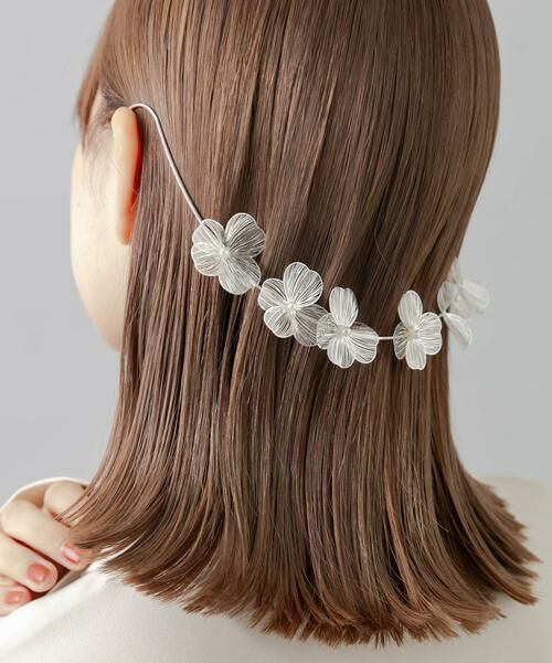 SMELLY / スメリー ヘアアクセサリー | メタルフラワーバックカチューシャ | 詳細6