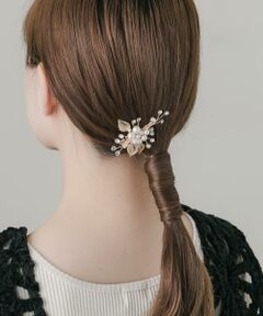 SMELLY / スメリー カチューシャ・カチューム・その他 | パールリーフモチーフヘアクリップ