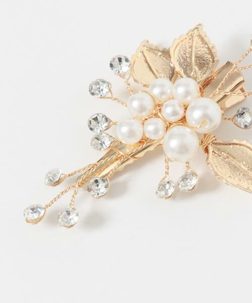 SMELLY / スメリー カチューシャ・カチューム・その他 | パールリーフモチーフヘアクリップ | 詳細8