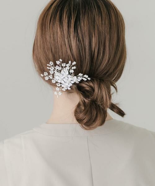 SMELLY / スメリー カチューシャ・カチューム・その他 | パールシャワーフラワーヘアクリップ | 詳細3