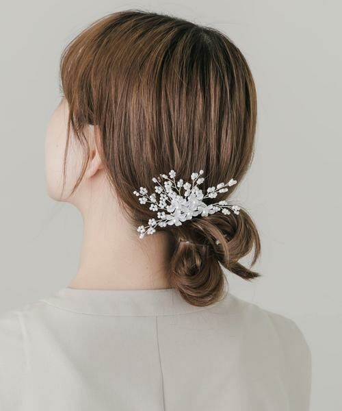 SMELLY / スメリー カチューシャ・カチューム・その他 | パールシャワーフラワーヘアクリップ | 詳細4