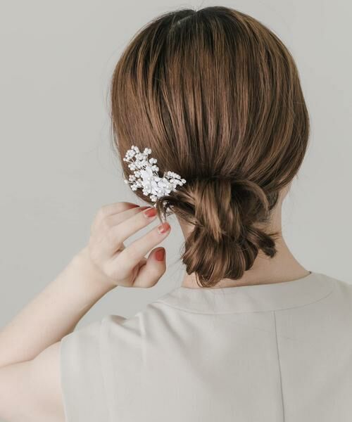 SMELLY / スメリー カチューシャ・カチューム・その他 | パールシャワーフラワーヘアクリップ | 詳細5