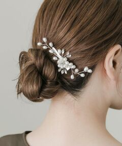 SMELLY / スメリー カチューシャ・カチューム・その他 | フラワーモチーフパールヘアクリップ