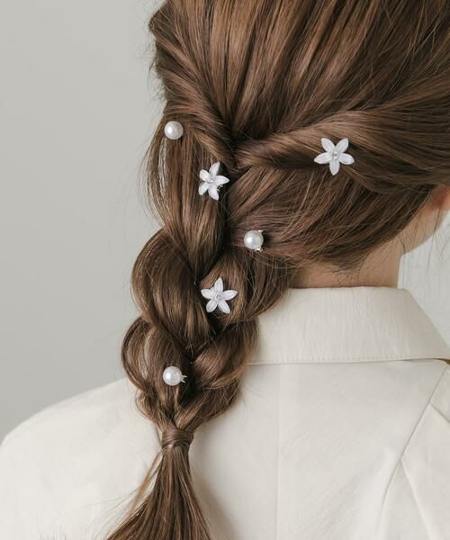 SMELLY / スメリー カチューシャ・カチューム・その他 | クリアフラワーパールセットヘアクリップ | 詳細2