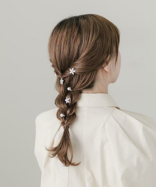 SMELLY / スメリー カチューシャ・カチューム・その他 | クリアフラワーパールセットヘアクリップ | 詳細3
