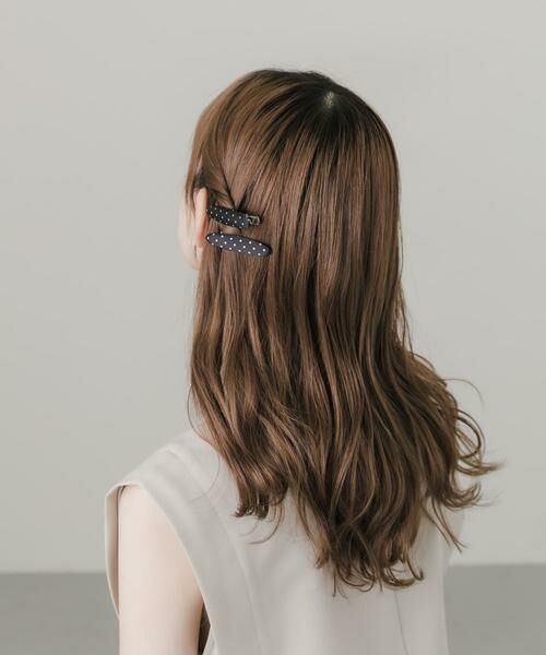 SMELLY / スメリー カチューシャ・カチューム・その他 | ドットサテンヘアピン | 詳細1