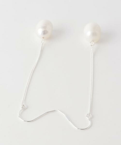 SMELLY / スメリー ピアス・イヤリング | SMELLY so’　pearl chain pierce slv | 詳細4