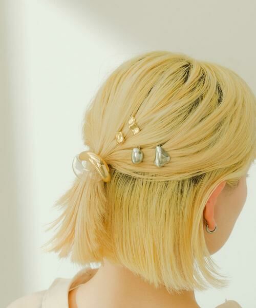 SMELLY / スメリー ヘアアクセサリー | ニュアンスメタルミニセットピン | 詳細9