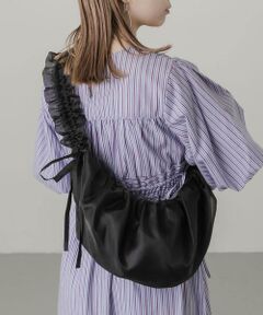 SMELLY / スメリー ショルダーバッグ | フリルギャザーリボンショルダーバッグ