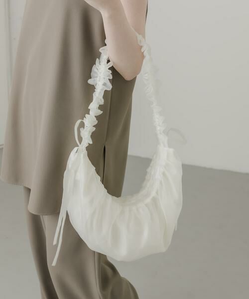 SMELLY / スメリー ショルダーバッグ | フリルギャザーリボンショルダーバッグ | 詳細1