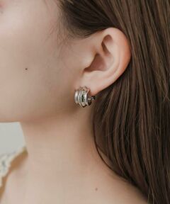 SMELLY / スメリー ピアス・イヤリング | センターラインメタルフープイヤリング