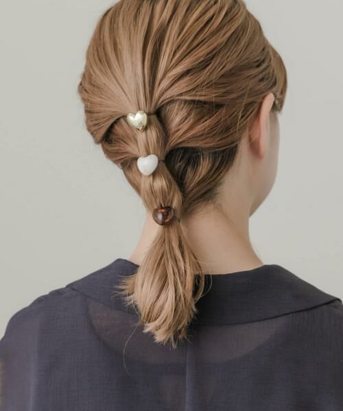 SMELLY / スメリー ヘアアクセサリー | プックリハート3ヘアカフセット | 詳細2