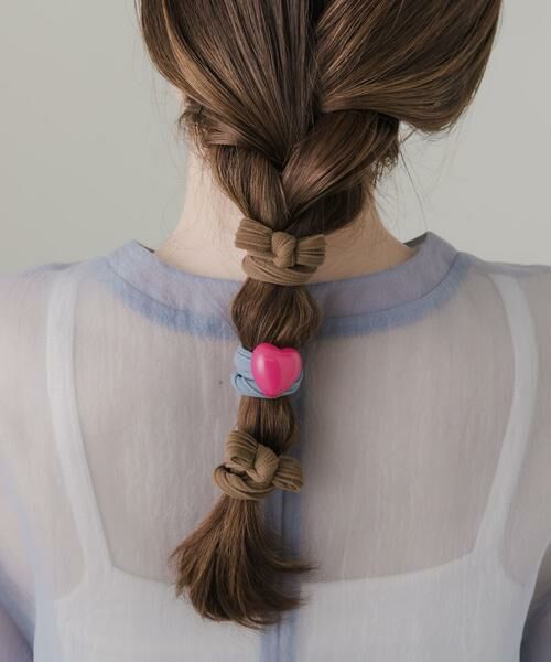 SMELLY / スメリー ヘアゴム・シュシュ | ハート3セットヘアゴム | 詳細1