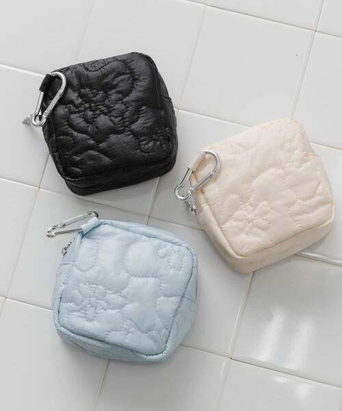 SMELLY / スメリー ポーチ | フラワーキルティングミニポーチ | 詳細12