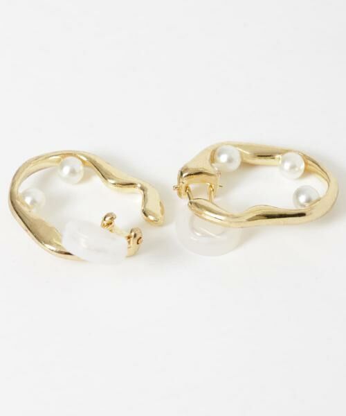 SMELLY / スメリー ピアス・イヤリング | パールメタルウェーブイヤリング | 詳細5