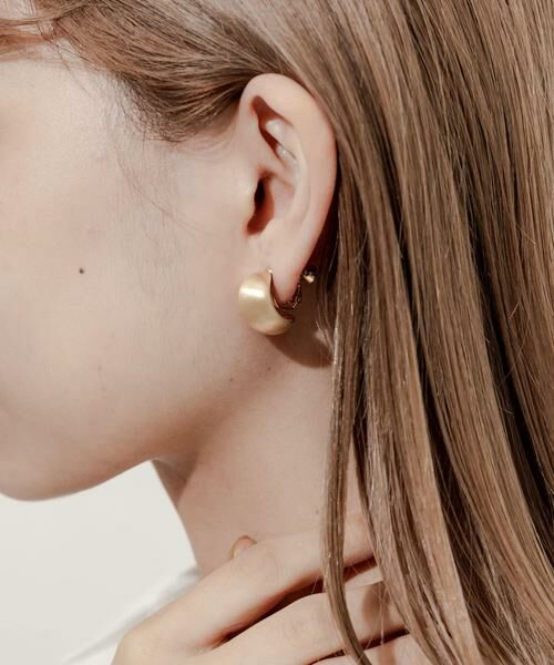 SMELLY / スメリー ピアス・イヤリング | プックリメタルマットイヤリング | 詳細5