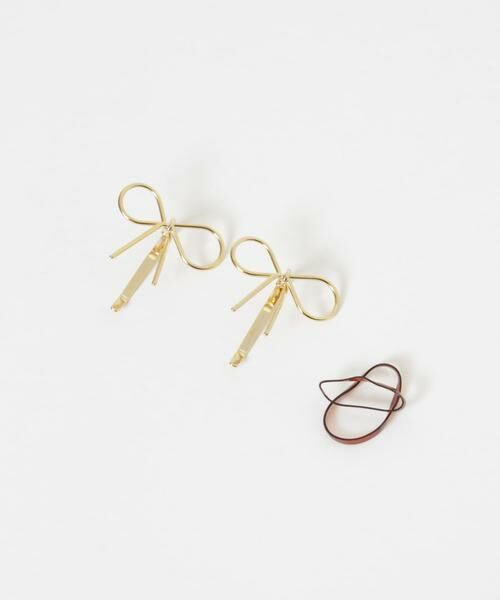 SMELLY / スメリー ヘアアクセサリー | メタルミニリボン2セットヘアカフ | 詳細5
