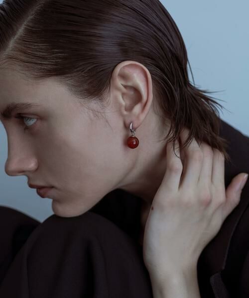 SMELLY / スメリー ピアス・イヤリング | SMELLY so’　carnelian sphere pierce | 詳細7