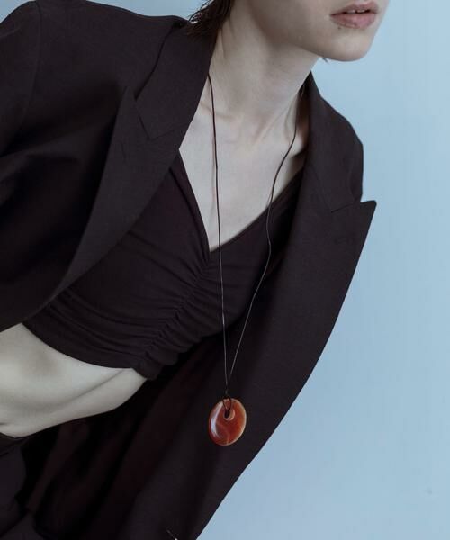 SMELLY / スメリー ネックレス・ペンダント・チョーカー | SMELLY so’　carnelian cord necklace | 詳細2