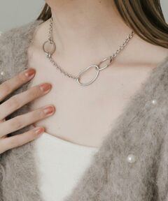 SMELLY / スメリー ネックレス・ペンダント・チョーカー | ニュアンスオーバルチェーンマンテルネックレス