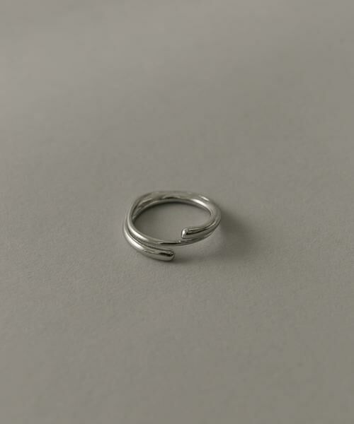 SMELLY / スメリー リング | ステンレスニュアンスクロスリング | 詳細1