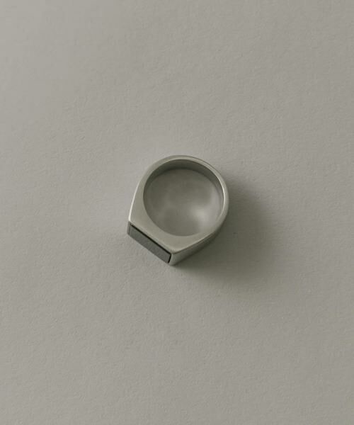 SMELLY / スメリー リング | ステンレススクエアシグネットリング | 詳細2