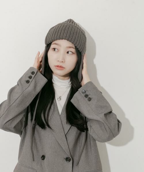 SMELLY / スメリー ニットキャップ | リブニットフライトキャップ | 詳細6