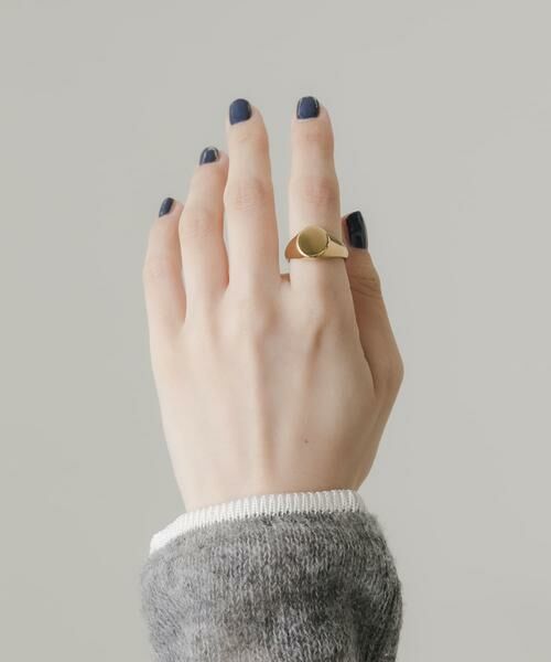 SMELLY / スメリー リング | ステンレスサークルシグネットリング | 詳細1