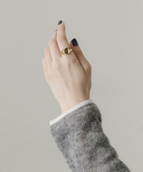 SMELLY / スメリー リング | ステンレスサークルシグネットリング | 詳細3