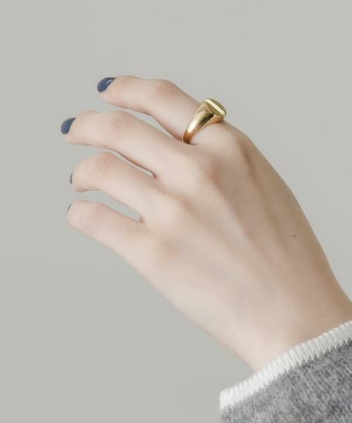 SMELLY / スメリー リング | ステンレスサークルシグネットリング | 詳細4