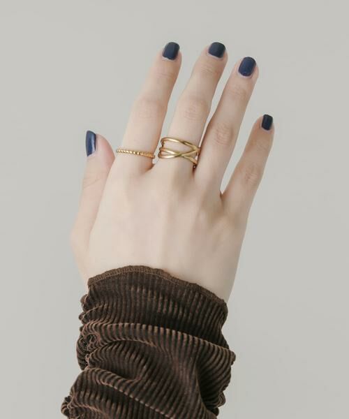 SMELLY / スメリー リング | ステンレス2セットリング（ゴールド）