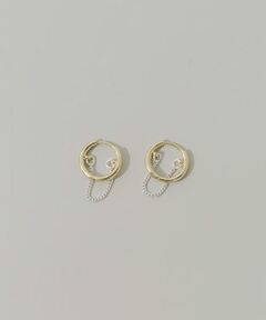 SMELLY / スメリー ピアス・イヤリング | チェーンコンビフープピアス