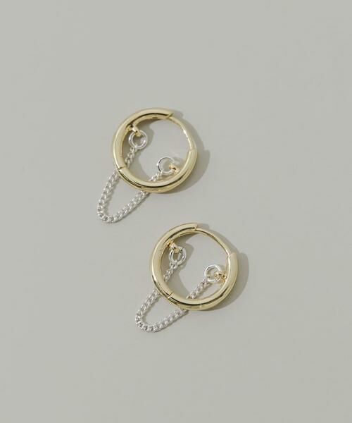 SMELLY / スメリー ピアス・イヤリング | チェーンコンビフープピアス | 詳細2